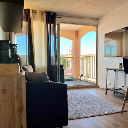 Douce Escale 1ch Vue Port Wifi Balcon Agde