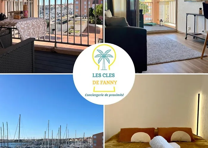Douce Escale 1ch Vue Port Wifi Balcon Apartment