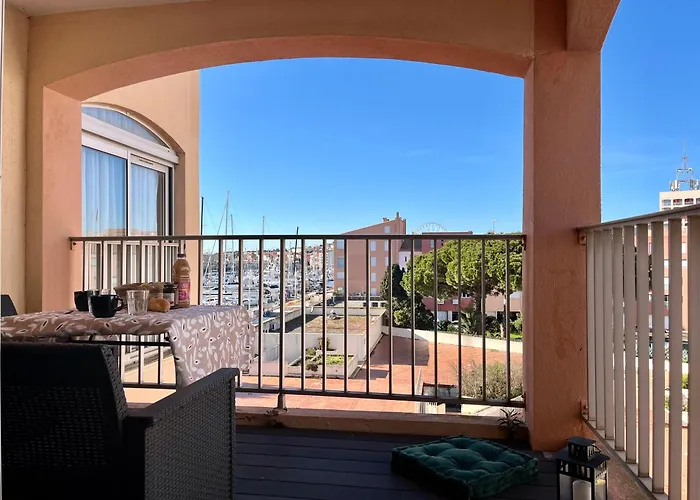 Douce Escale 1ch Vue Port Wifi Balcon *